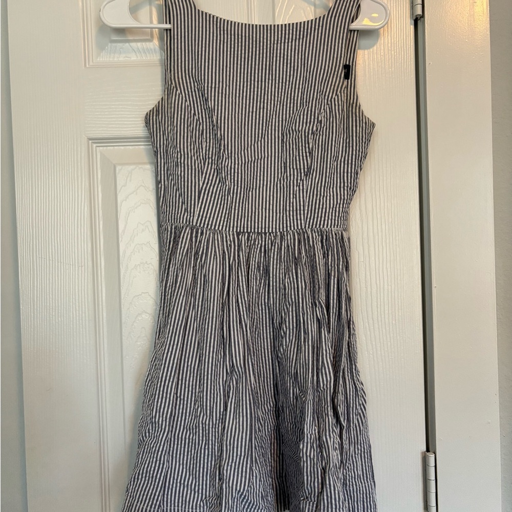 American Apparel Striped Dress with Black and White - Picture 2 of 3